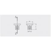 slika RUCICA DUGME SPOT CRNA MAT RUCICA DUGME SPOT CRNA MAT