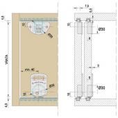 slika DONJI LEŽAJ ZA LAKA KLIZNA VRATA - SIVI DONJI LEŽAJ ZA LAKA KLIZNA VRATA - SIVI