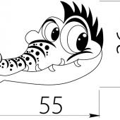 slika RUČICA DEČIJA KROKODIL RUČICA DEČIJA KROKODIL