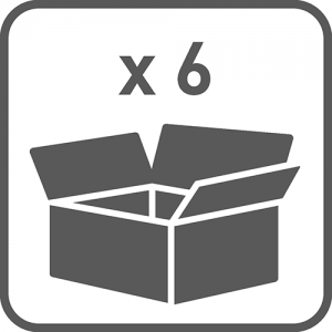 Transportno pakovanje 6 GARDEROBNI LIFT 8 kg 60-83 HROM - BOČNI PVC POKLOPAC CRNI - Transportno pakovanje 6