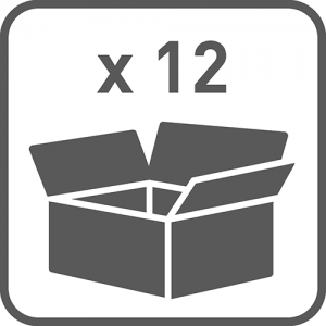 Transportno pakovanje 12 BRAVICA CENTRALNA ČEONA 288 - 600mm HROM, ZA TRI FIOKE - METALNI KLJUČ - Transportno pakovanje 12