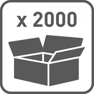 Transportno pakovanje 2000 NOSAČ POLICE ZA STAKLO D/5 SA SIL.VAKUM GUMICOM - HROM - Transportno pakovanje 2000