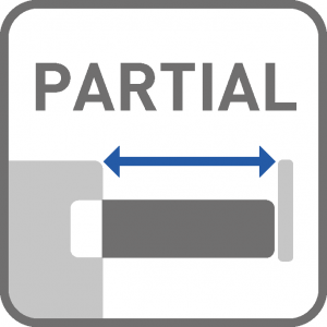 Delimično izvlačenje MODERN SLIDE - DELIMIČNO IZVLAČENJE - SA USP. L-500 MM - Delimično izvlačenje