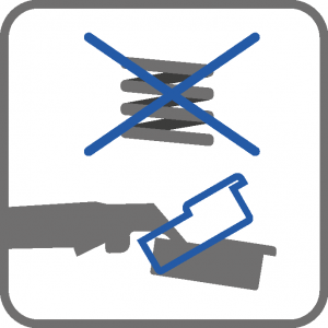 Mehanizam bez opruge ŠARKA "GTV" RAVNA 135° SA PLOČICOM - UGAONA - Mehanizam bez opruge