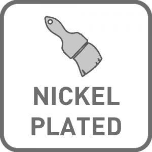 Niklovano ŠARKA "GTV" RAVNA 165° SA PLOČICOM - Niklovano