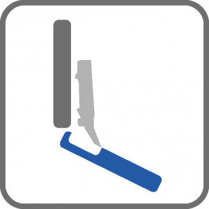 Tip šarke - ugao 45 ŠARKA "GTV" 45° SA PLOČICOM - Tip šarke - ugao 45