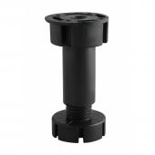 Nogica PVC 100mm CRNA